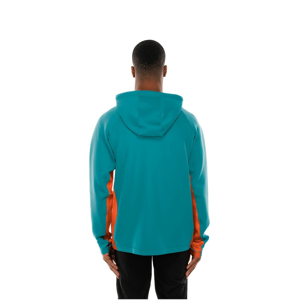 Miami Dolphins New Era Combine Authentic Raglan Scuba Full-Zip Hoodie Aqua | NFL