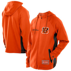 Cincinnati Bengals New Era Combine Authentic Raglan Scuba Full-Zip Hoodie Orange | NFL
