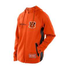 Cincinnati Bengals New Era Combine Authentic Raglan Scuba Full-Zip Hoodie Orange | NFL