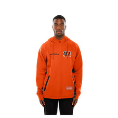 Cincinnati Bengals New Era Combine Authentic Raglan Scuba Full-Zip Hoodie Orange | NFL