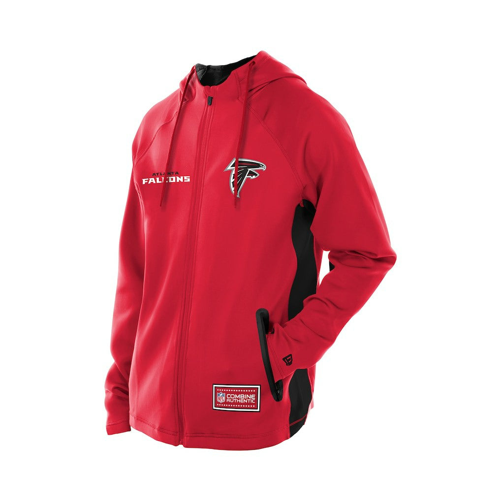 Atlanta Falcons New Era Combine Authentic Raglan Scuba Full-Zip Hoodie Red | NFL