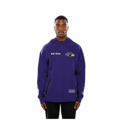 Baltimore Ravens New Era Combine Authentic Raglan Scuba Full-Zip Hoodie Purple | NFL
