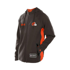 Cleveland Browns New Era Combine Authentic Raglan Scuba Full-Zip Hoodie Brown | NFL