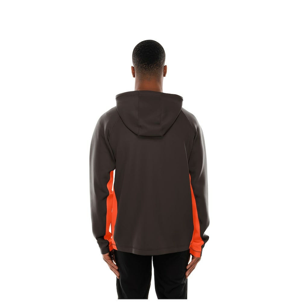 Cleveland Browns New Era Combine Authentic Raglan Scuba Full-Zip Hoodie Brown | NFL