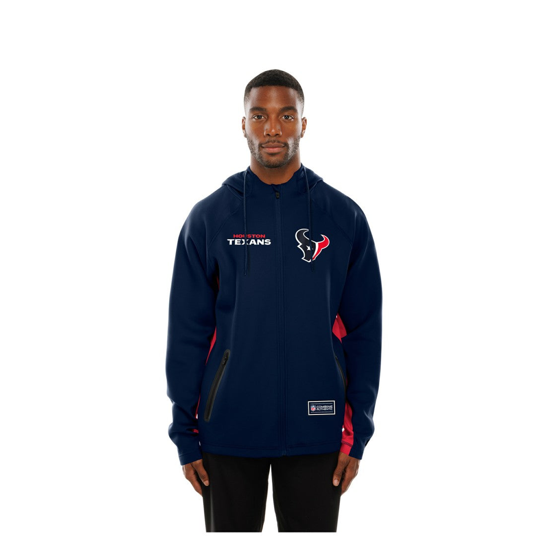 Houston Texans New Era Combine Authentic Raglan Scuba Full-Zip Hoodie Navy | NFL