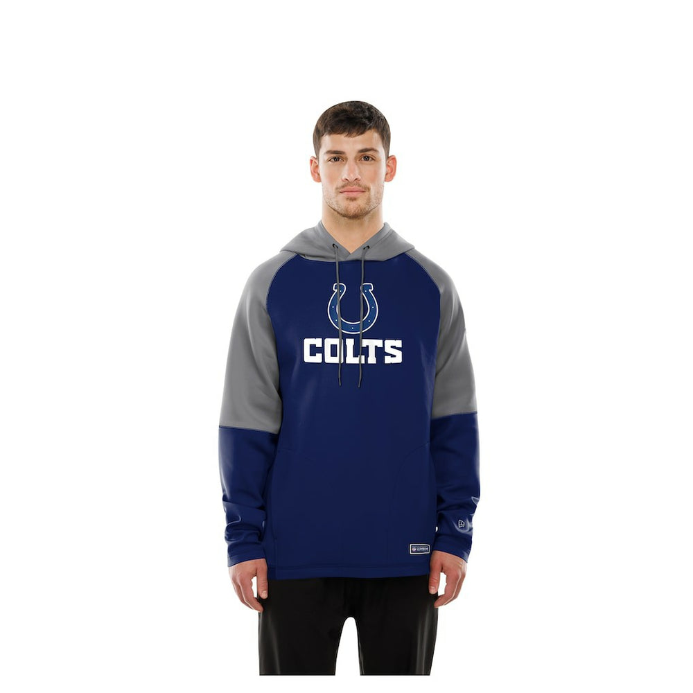 Indianapolis Colts New Era Combine Authentic Color Block Raglan Pullover Hoodie Royal | NFL
