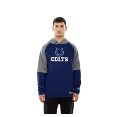 Indianapolis Colts New Era Combine Authentic Color Block Raglan Pullover Hoodie Royal | NFL
