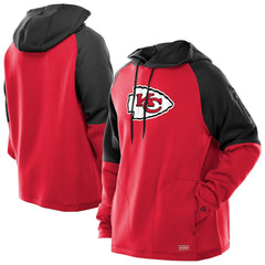 Kansas City Chiefs New Era Combine Authentic Color Block Raglan Pullover Hoodie Red | NFL