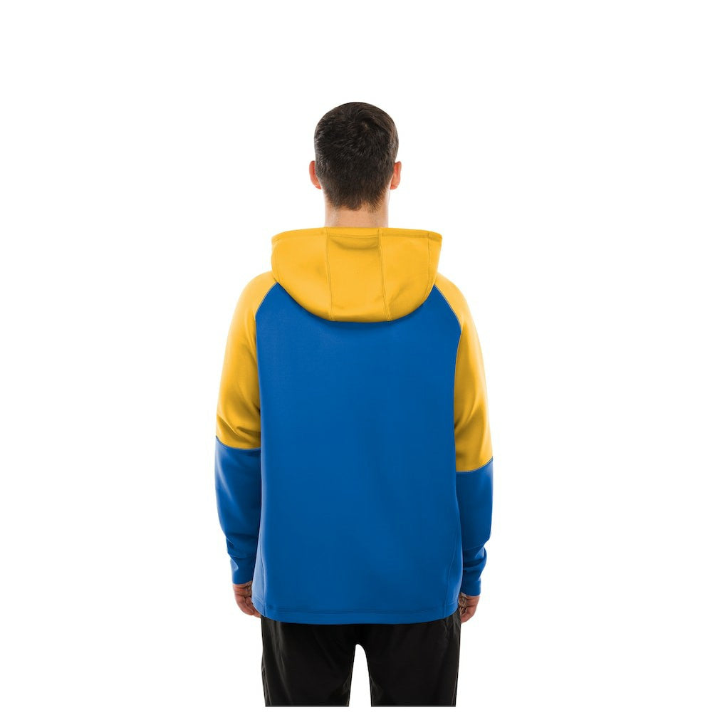 Los Angeles Rams New Era Combine Authentic Color Block Raglan Pullover Hoodie Royal | NFL