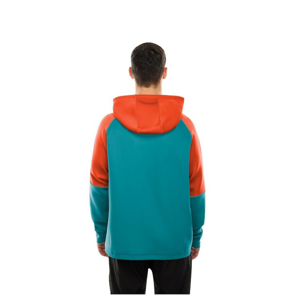 Miami Dolphins New Era Combine Authentic Color Block Raglan Pullover Hoodie Aqua | NFL
