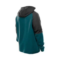 Philadelphia Eagles New Era Combine Authentic Color Block Raglan Pullover Hoodie Midnight Green | NFL