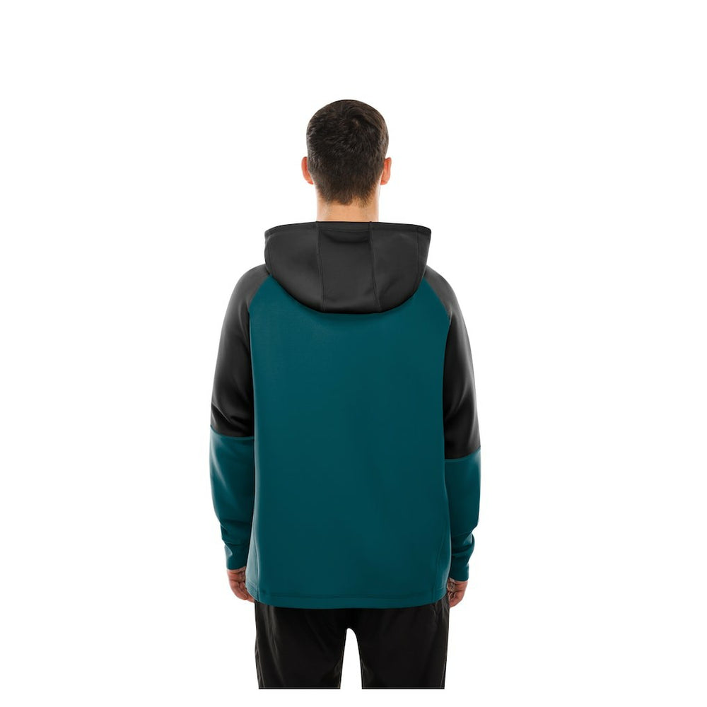 Philadelphia Eagles New Era Combine Authentic Color Block Raglan Pullover Hoodie Midnight Green | NFL