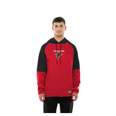 Atlanta Falcons New Era Combine Authentic Color Block Raglan Pullover Hoodie Red | NFL
