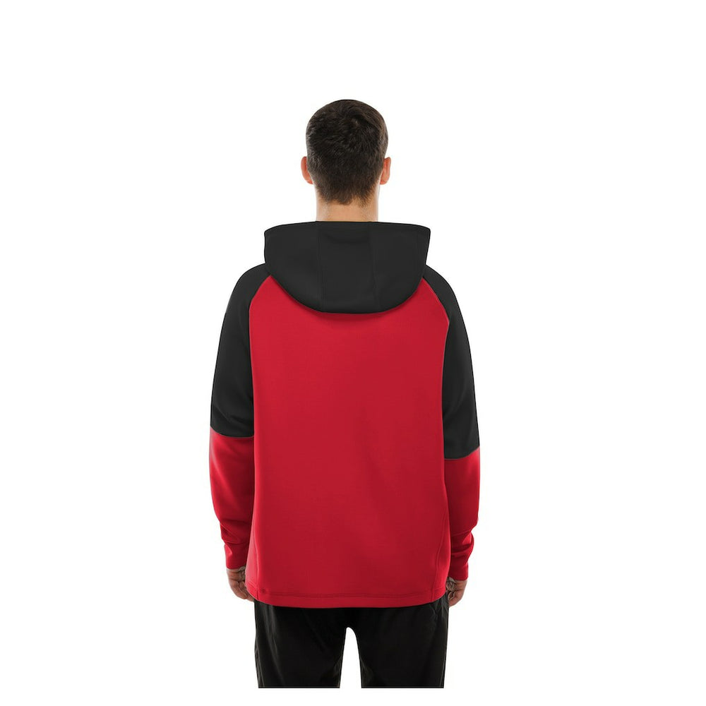 Atlanta Falcons New Era Combine Authentic Color Block Raglan Pullover Hoodie Red | NFL