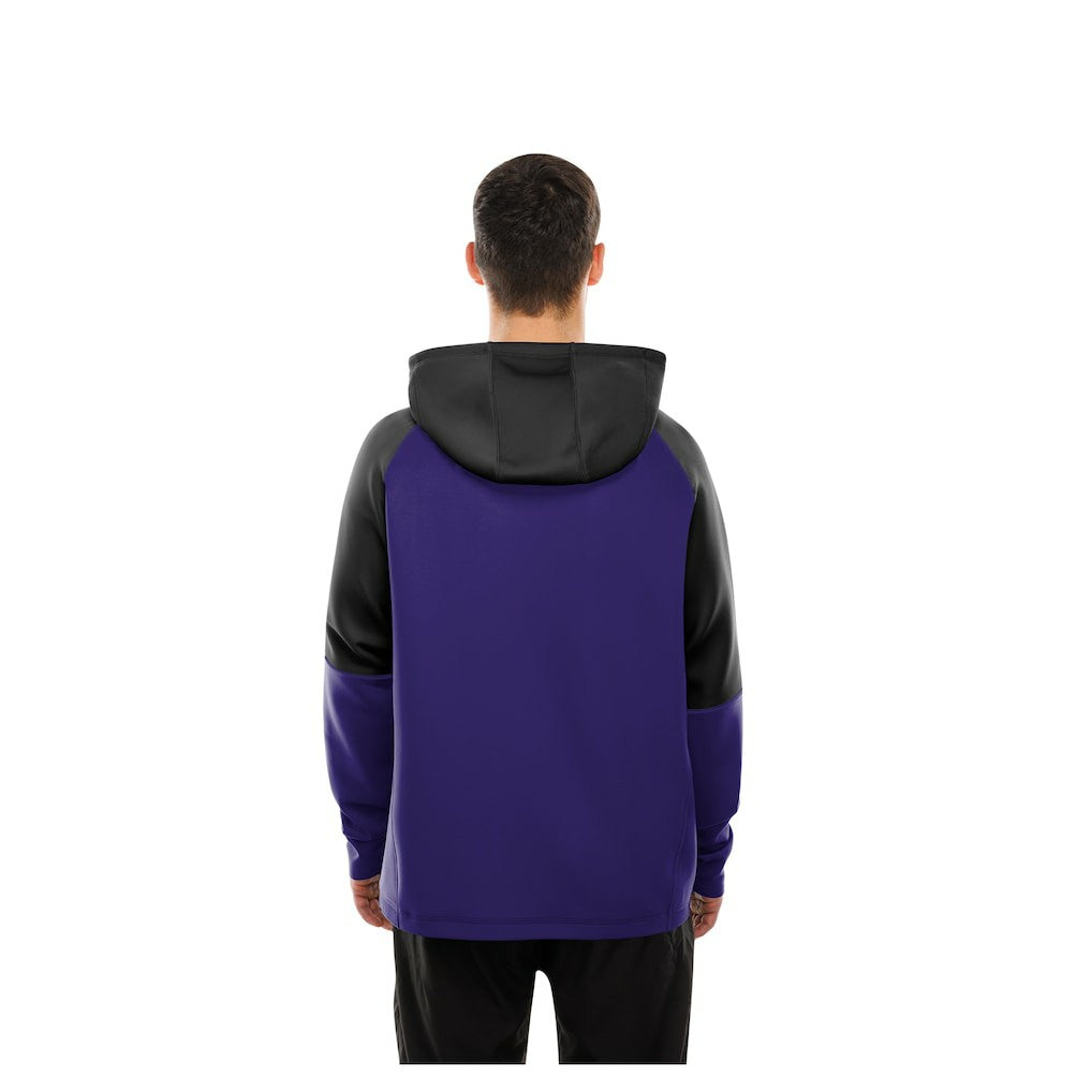 Baltimore Ravens New Era Combine Authentic Color Block Raglan Pullover Hoodie Purple | NFL