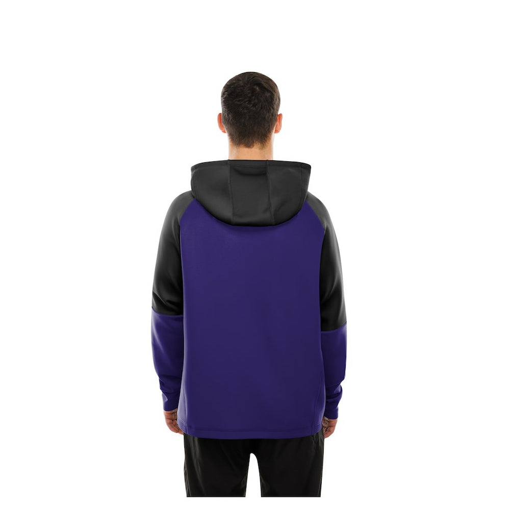 Baltimore Ravens New Era Combine Authentic Color Block Raglan Pullover Hoodie Purple | NFL