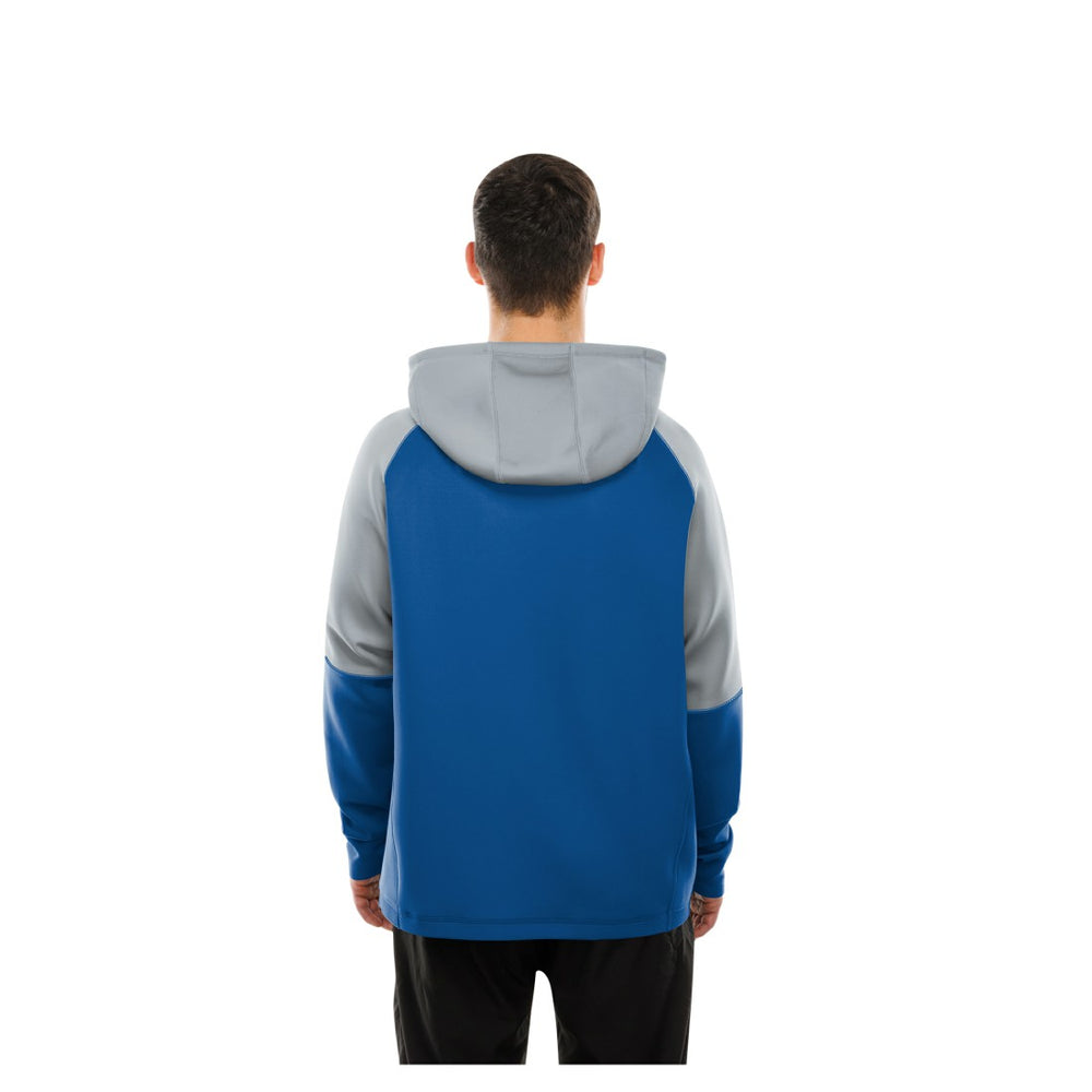 Detroit Lions New Era Combine Authentic Color Block Raglan Pullover Hoodie Blue | NFL