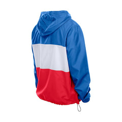 Buffalo Bills New Era Ripstop Quarter-Zip Hooded Windbreaker Royal | NFL