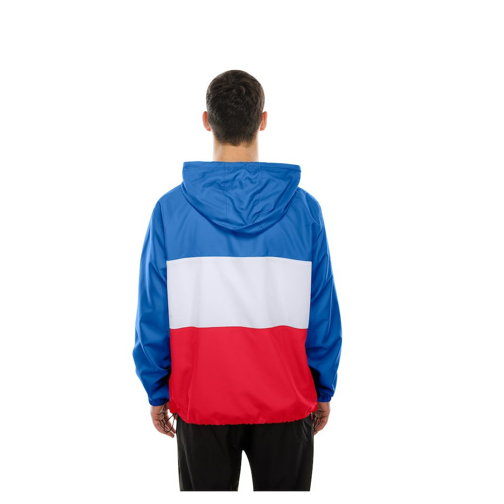 Buffalo Bills New Era Ripstop Quarter-Zip Hooded Windbreaker Royal | NFL