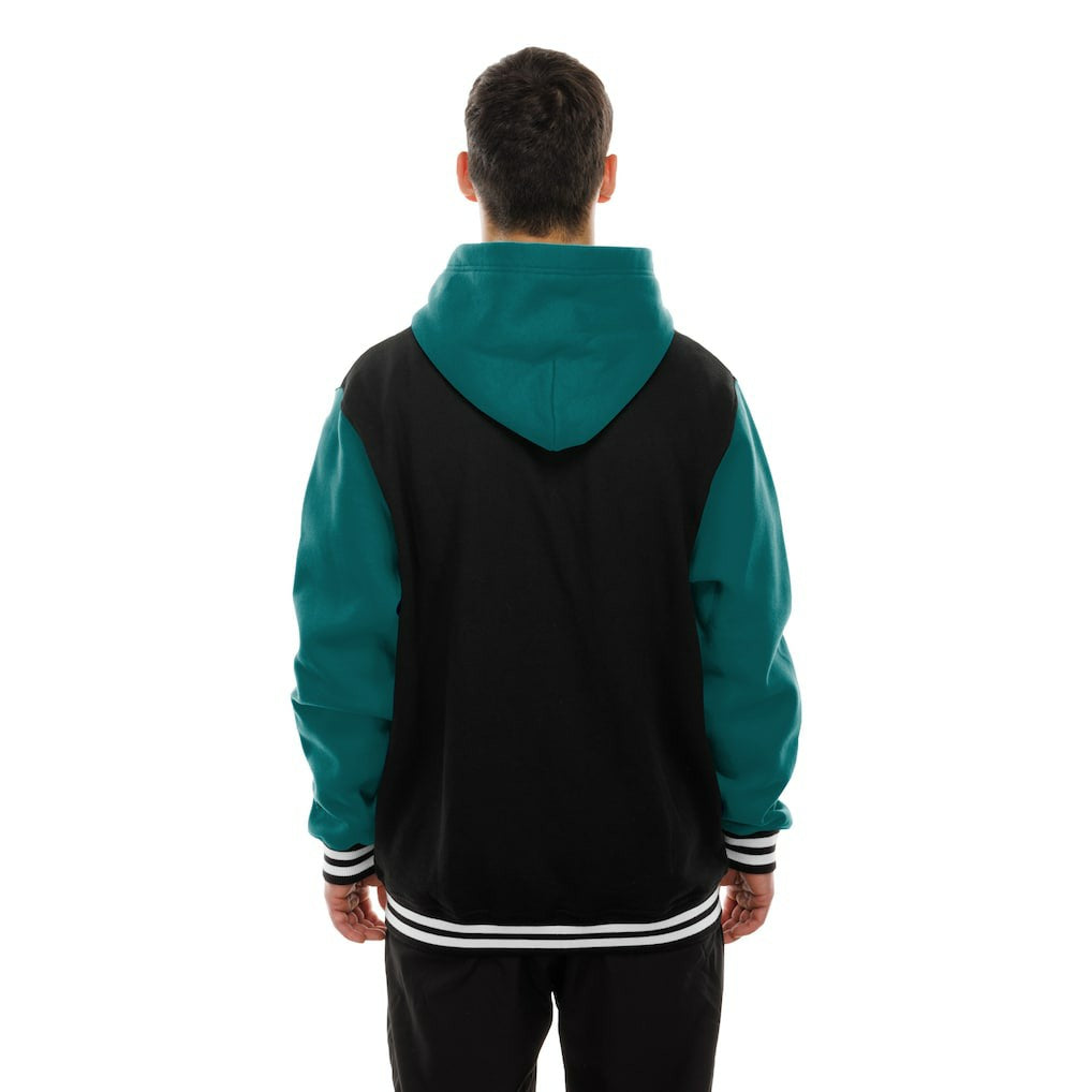Miami Dolphins New Era Full-Snap Fleece Hoodie Jacket Black | NFL