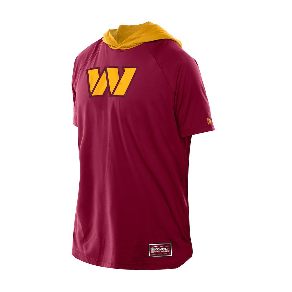 Washington Commanders New Era Combine Authentic Hooded Raglan Short-Sleeve T-Shirt Scarlet | NFL
