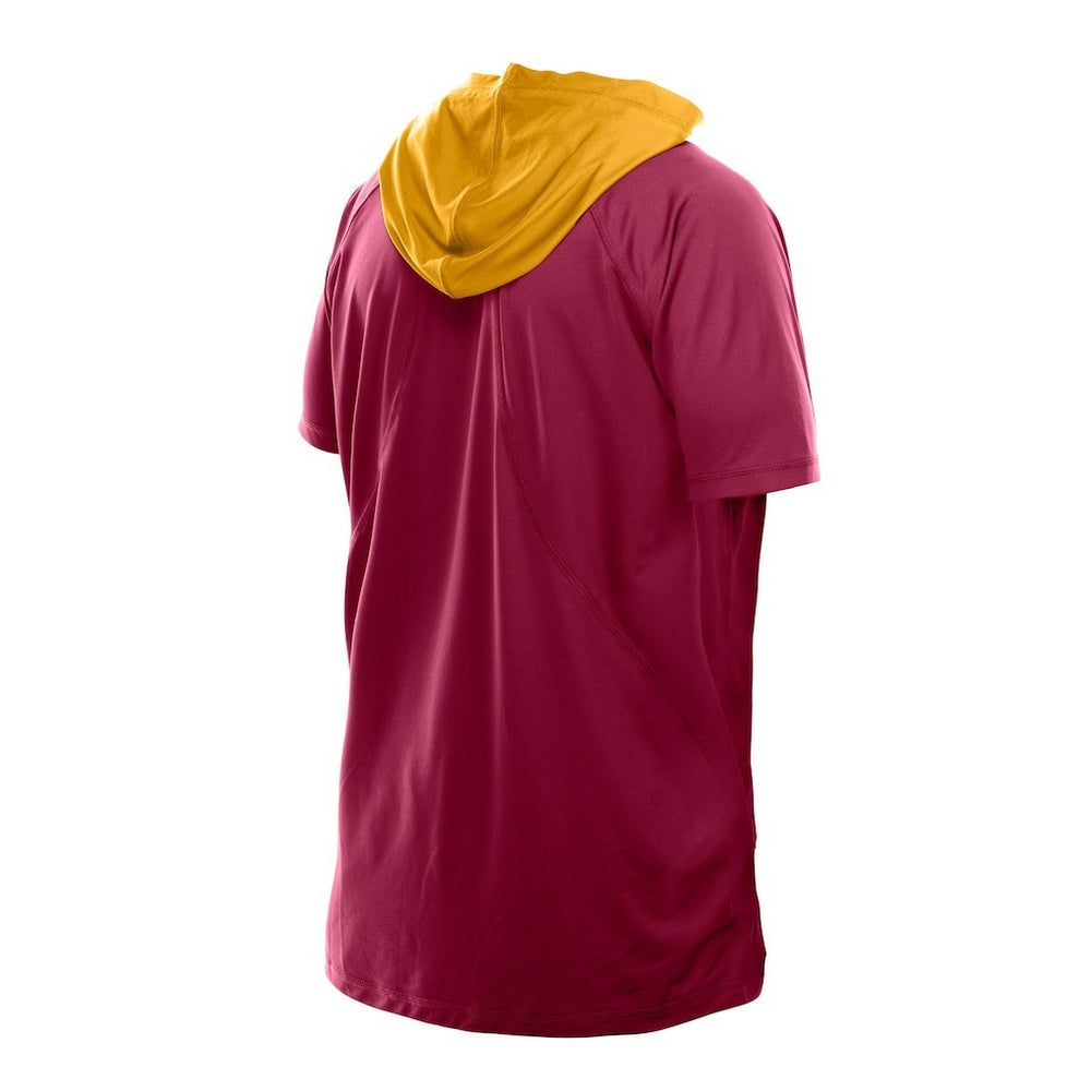 Washington Commanders New Era Combine Authentic Hooded Raglan Short-Sleeve T-Shirt Scarlet | NFL