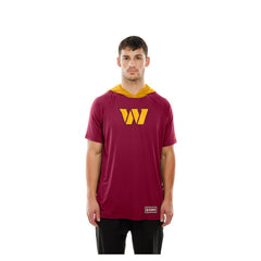 Washington Commanders New Era Combine Authentic Hooded Raglan Short-Sleeve T-Shirt Scarlet | NFL