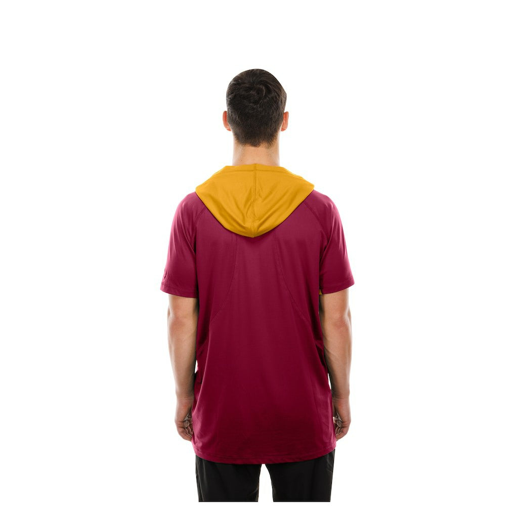 Washington Commanders New Era Combine Authentic Hooded Raglan Short-Sleeve T-Shirt Scarlet | NFL