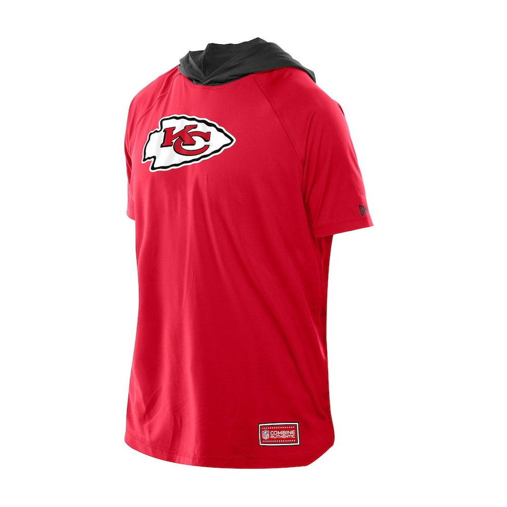Kansas City Chiefs New Era Combine Authentic Hooded Raglan Short-Sleeve T-Shirt Red | NFL