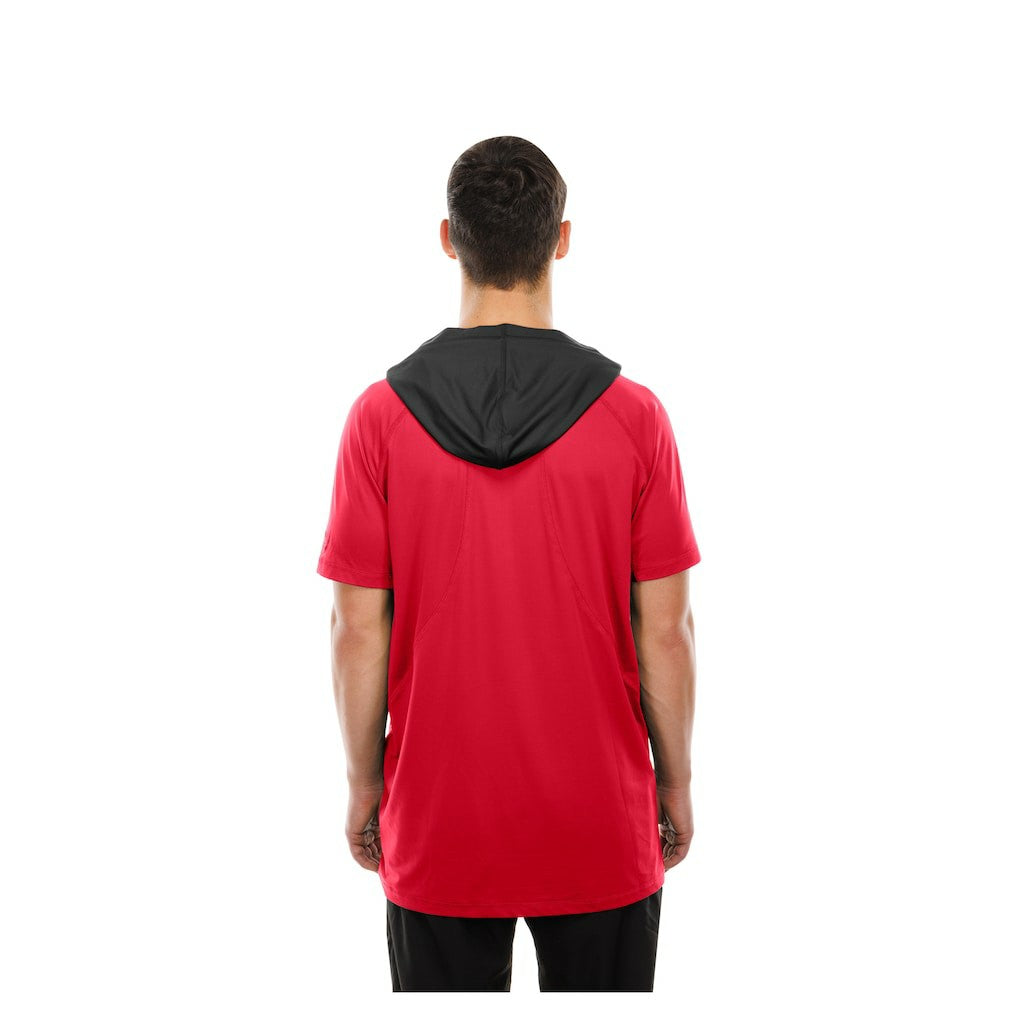 Kansas City Chiefs New Era Combine Authentic Hooded Raglan Short-Sleeve T-Shirt Red | NFL