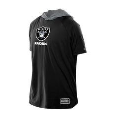 Las Vegas Raiders New Era Combine Authentic Hooded Raglan Short-Sleeve T-Shirt Black | NFL