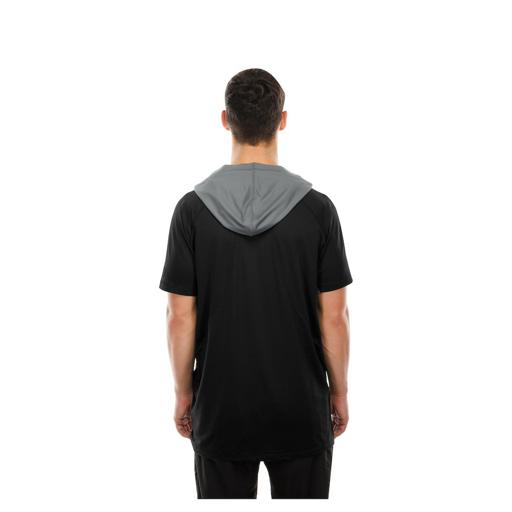Las Vegas Raiders New Era Combine Authentic Hooded Raglan Short-Sleeve T-Shirt Black | NFL