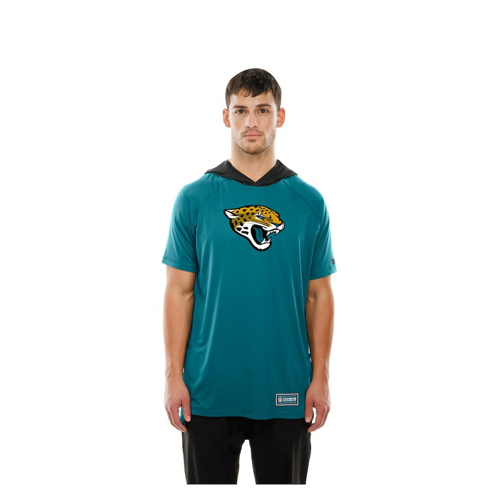 Jacksonville Jaguars New Era Combine Authentic Hooded Raglan Short-Sleeve T-Shirt Teal | NFL