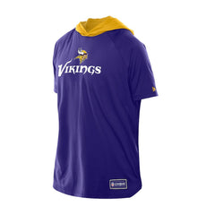 Minnesota Vikings New Era Combine Authentic Hooded Raglan Short-Sleeve T-Shirt Purple | NFL