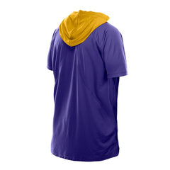Minnesota Vikings New Era Combine Authentic Hooded Raglan Short-Sleeve T-Shirt Purple | NFL