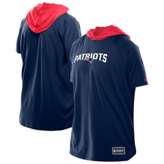 New England Patriots New Era Combine Authentic Hooded Raglan Short-Sleeve T-Shirt Navy | NFL