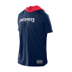 New England Patriots New Era Combine Authentic Hooded Raglan Short-Sleeve T-Shirt Navy | NFL