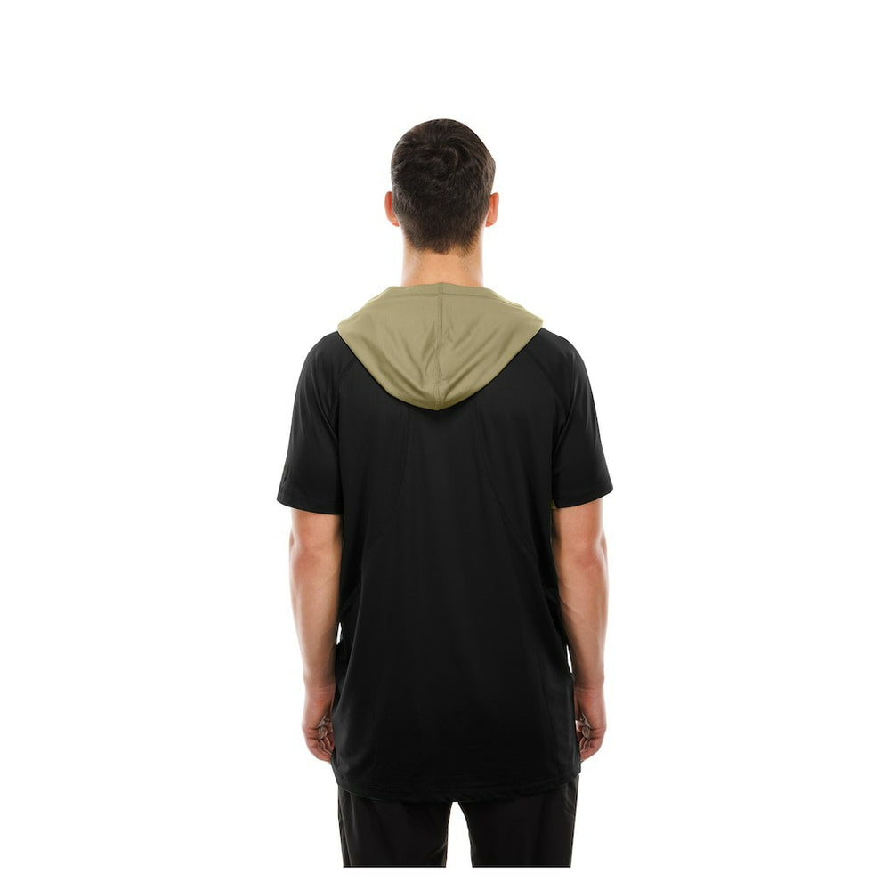 New Orleans Saints New Era Combine Authentic Hooded Raglan Short-Sleeve T-Shirt Black | NFL