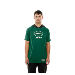 New York Jets New Era Combine Authentic Hooded Raglan Short-Sleeve T-Shirt Green | NFL
