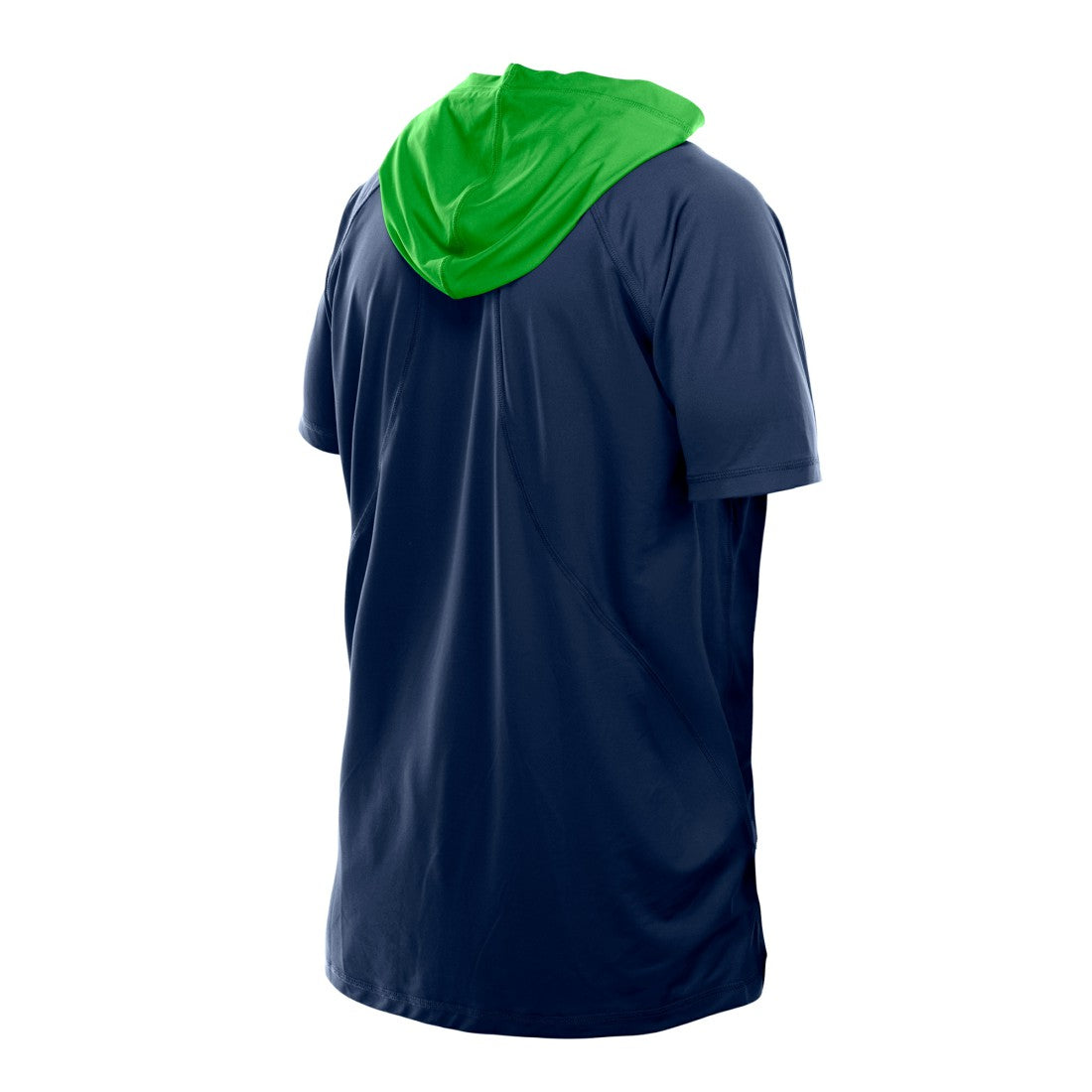 Seattle Seahawks New Era Combine Authentic Hooded Raglan Short-Sleeve T-Shirt College Navy | NFL