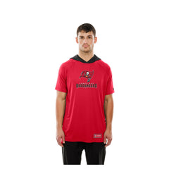 Tampa Bay Buccaneers New Era Combine Authentic Hooded Raglan Short-Sleeve T-Shirt Red | NFL