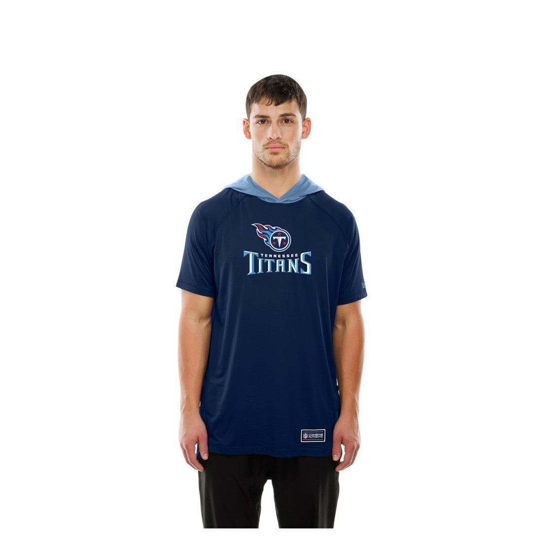Tennessee Titans New Era Combine Authentic Hooded Raglan Short-Sleeve T-Shirt Navy | NFL