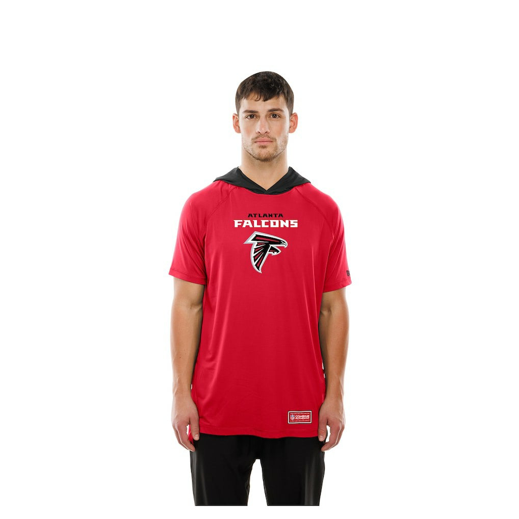 Atlanta Falcons New Era Combine Authentic Hooded Raglan Short-Sleeve T-Shirt Red | NFL