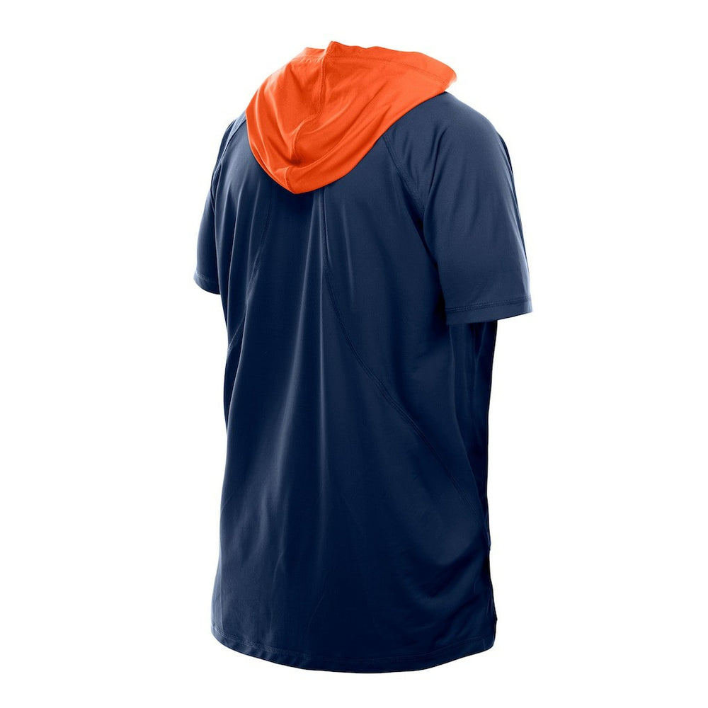 Chicago Bears New Era Combine Authentic Hooded Raglan Short-Sleeve T-Shirt Navy | NFL
