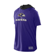 Baltimore Ravens New Era Combine Authentic Hooded Raglan Short-Sleeve T-Shirt Purple | NFL