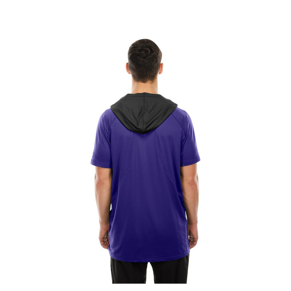 Baltimore Ravens New Era Combine Authentic Hooded Raglan Short-Sleeve T-Shirt Purple | NFL