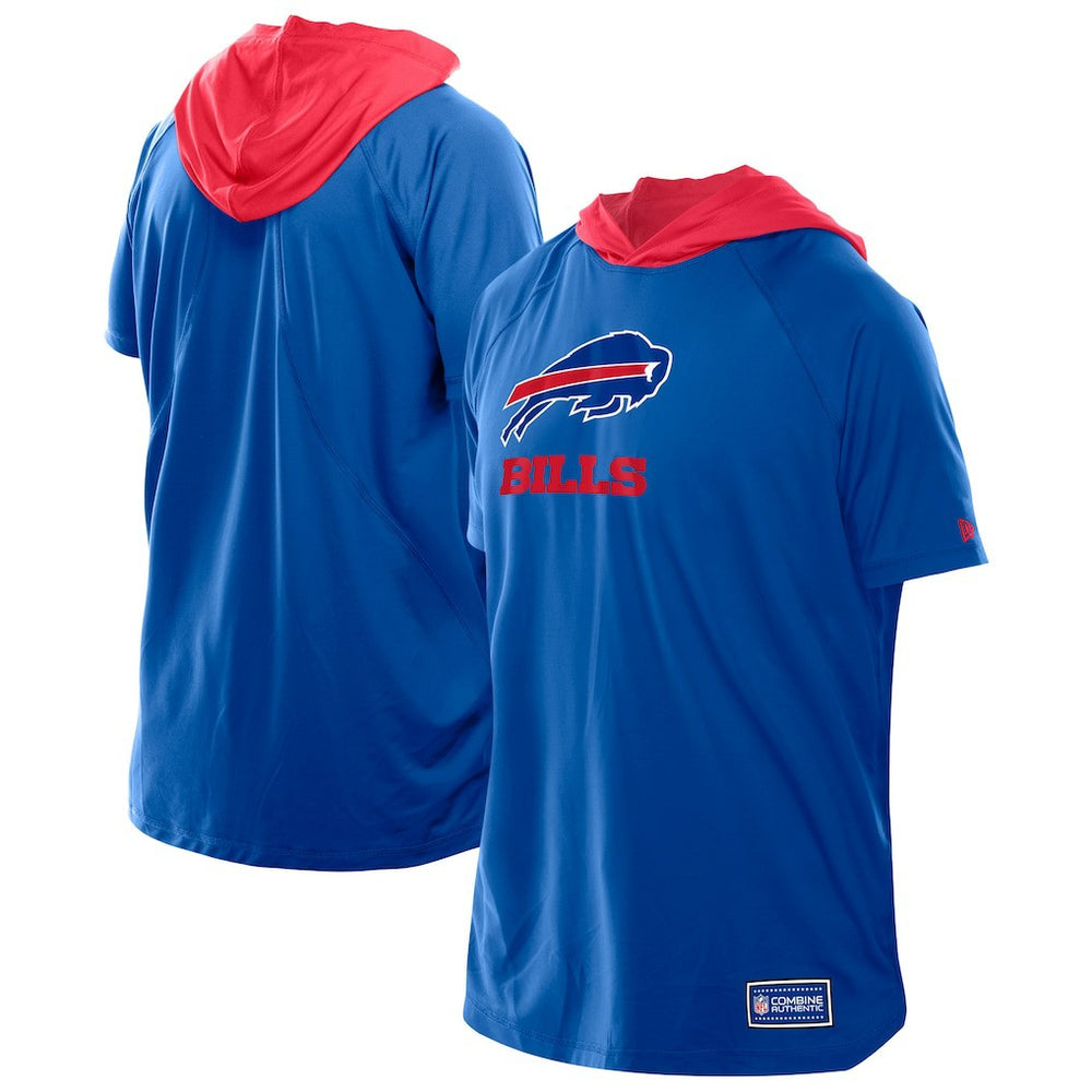 Buffalo Bills New Era Combine Authentic Hooded Raglan Short-Sleeve T-Shirt Royal | NFL