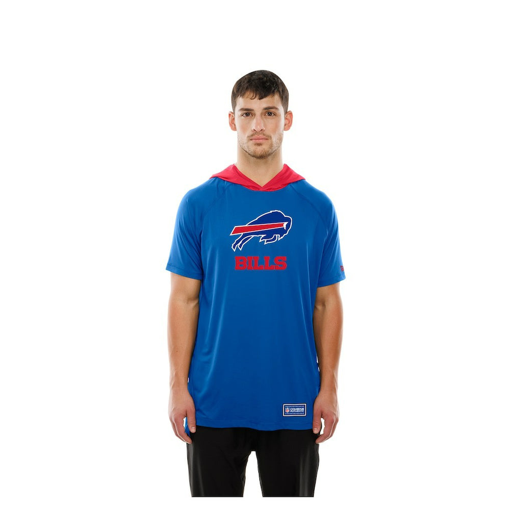 Buffalo Bills New Era Combine Authentic Hooded Raglan Short-Sleeve T-Shirt Royal | NFL