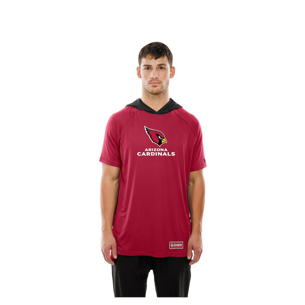 Arizona Cardinals New Era Combine Authentic Hooded Raglan Short-Sleeve T-Shirt Cardinal | NFL