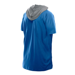Detroit Lions New Era Combine Authentic Hooded Raglan Short-Sleeve T-Shirt Blue | NFL